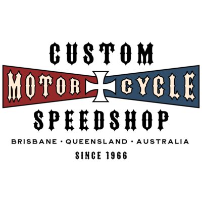 Custom Motorcycle Speed Shop, Black Logo Thumbnail