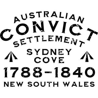 Sydney Cove Convict Settlement, Black Logo Thumbnail